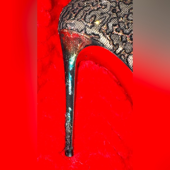 Christian Louboutin Glitter Jacquard Ankle Boots (Size 37) - Picture 5 of 10